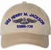 USS Henry M Jackson SSBN-730 with Dolphins Unstructured Dad Cap