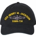 USS Henry M Jackson SSBN-730 with Dolphins Unstructured Dad Cap