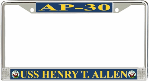 USS Henry T. Allen AP-30 License Plate Frame