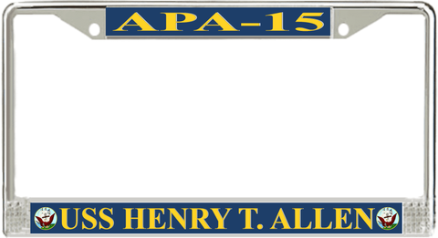 USS Henry T. Allen APA-15 License Plate Frame