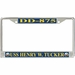 USS Henry W. Tucker DD-875 License Plate Frame