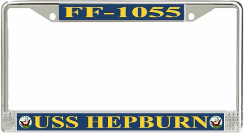 USS Hepburn FF-1055 License Plate Frame