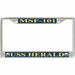 USS Herald MSF-101 License Plate Frame