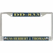 USS Herbert J. Thomas DD-833 License Plate Frame