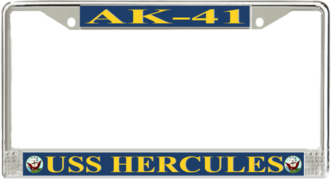 USS Hercules AK-41 License Plate Frame