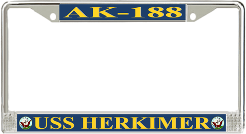 USS Herkimer AK-188 License Plate Frame