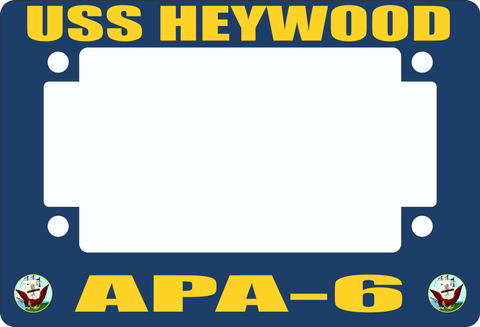 USS Heywood APA-6 Motorcycle Frame