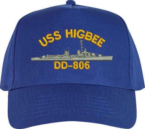 USS Higbee DD-806 Royal Blue High Profile Cap (Imported)
