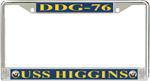USS Higgins DDG-76 License Plate Frame