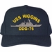 USS Higgins DDG-76 Ship Custom Embroidered Cap