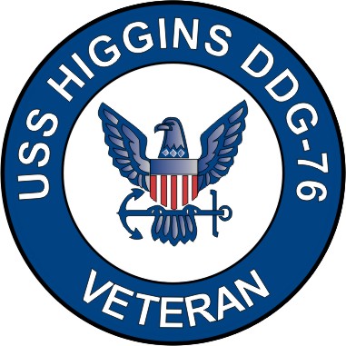 USS Higgins DDG-76 Veteran Decal Sticker