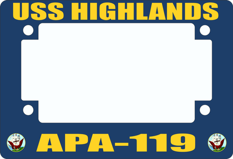 USS Highlands APA-119 Motorcycle Frame