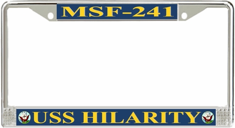 USS Hilarity MSF-241 License Plate Frame
