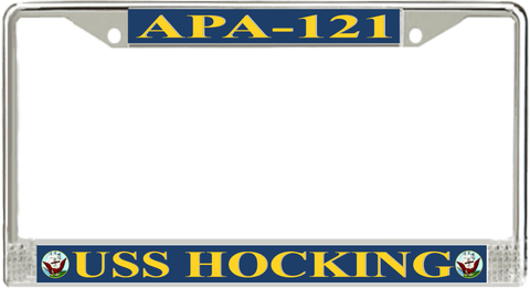 USS Hocking APA-121 License Plate Frame