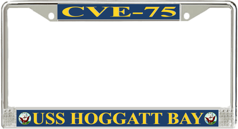 USS Hoggatt Bay CVE-75 License Plate Frame