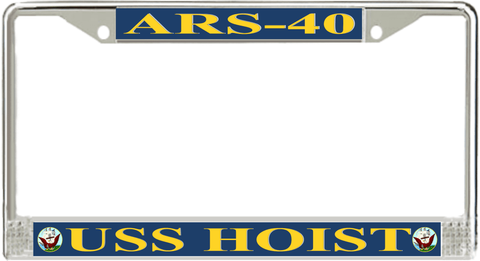 USS Hoist ARS-40 License Plate Frame