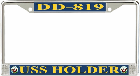 USS Holder DD-819 License Plate Frame