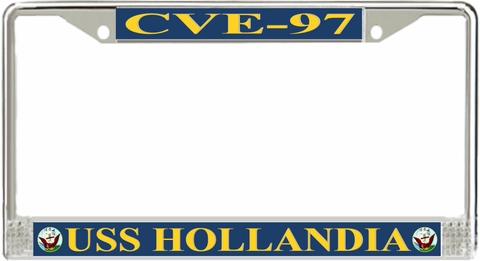 USS Hollandia CVE-97 License Plate Frame