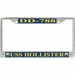 USS Hollister DD-788 License Plate Frame