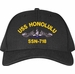 USS Honolulu SSN-718 with Blue Water Dolphins Custom Embroidered Cap