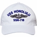 USS Honolulu SSN-718 with Dolphins Unstructured Dad Cap