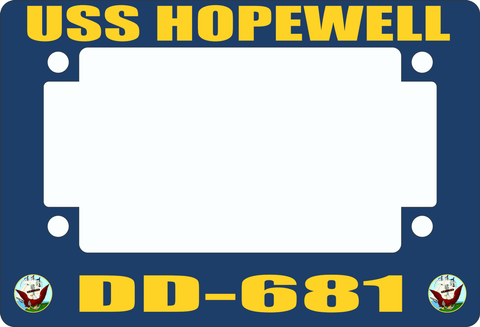 USS Hopewell DD-681 Motorcycle Frame