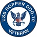 USS Hopper DDG-70 Veteran Decal Sticker