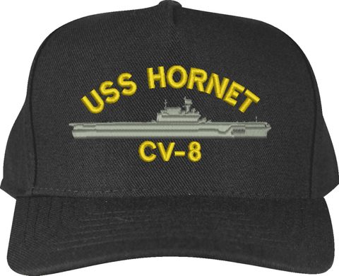 USS Hornet CV-8 Custom Embroidered Cap