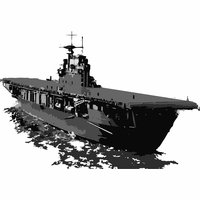 USS Hornet CV-8 Merchandise Thumbnail Illustration