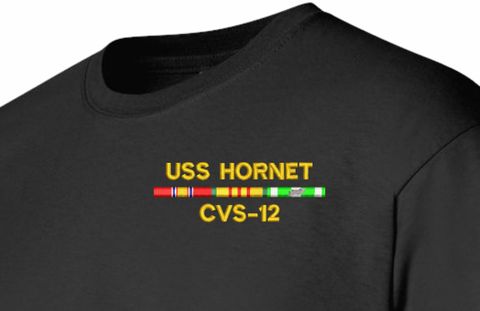 USS Hornet CVS-12 with Vietnam Service Ribbons T-Shirt