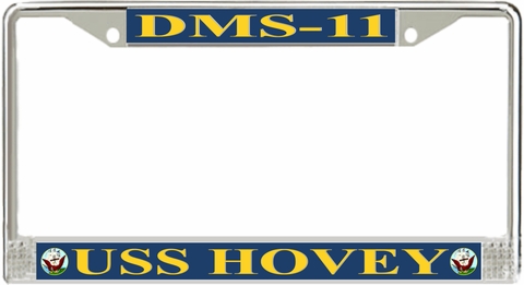 USS Hovey DMS-11 License Plate Frame