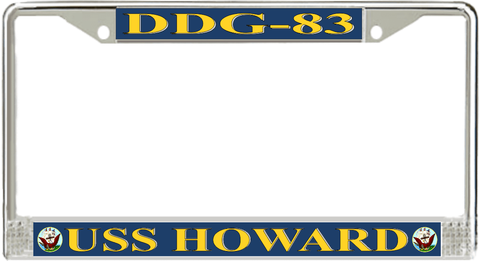 USS Howard DDG-83 License Plate Frame