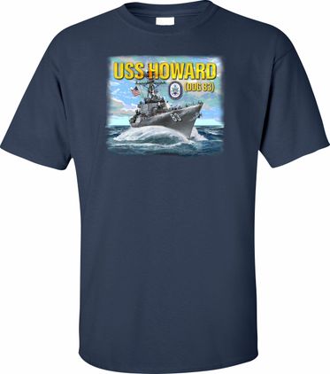 USS Howard DDG-83 Printed Art T-Shirt