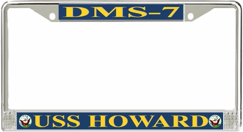 USS Howard DMS-7 License Plate Frame
