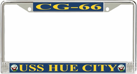 USS Hue City CG-66 License Plate Frame