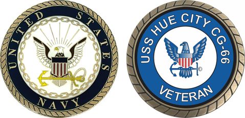 USS Hue City CG-66 Veteran Challenge Coin