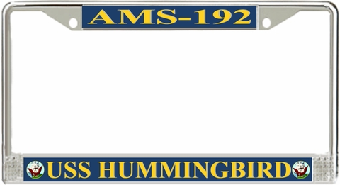 USS Hummingbird AMS-192 License Plate Frame