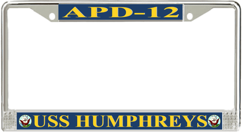 USS Humphreys APD-12 License Plate Frame