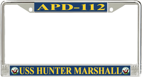 USS Hunter Marshall APD-112 License Plate Frame