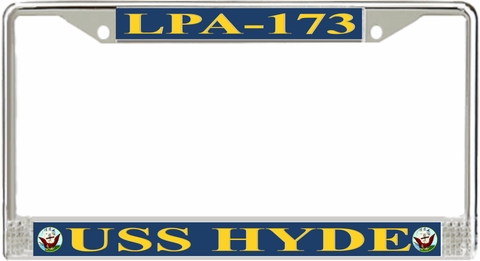 USS Hyde LPA-173 License Plate frame