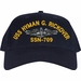 USS Hyman G. Rickover SSN-709 with Dolphins Custom Embroidered Cap