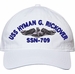 USS Hyman G Rickover SSN-709 with Dolphins Unstructured Dad Cap