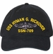 USS Hyman G Rickover SSN-709 with Dolphins Unstructured Dad Cap