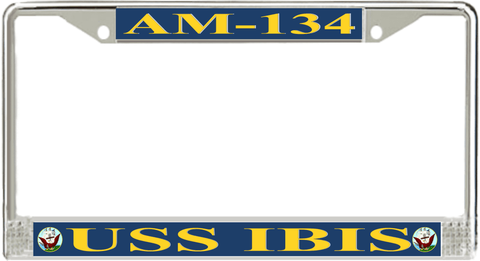 USS Ibis AM-134 License Plate Frame