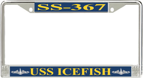 USS Icefish SS-367 License Plate Frame
