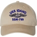 USS Idaho SSN-799 with Dolphins Unstructured Dad Cap