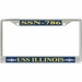 USS Illinois SSN-786 License Plate Frame