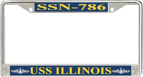 USS Illinois SSN-786 License Plate Frame