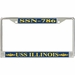 USS Illinois SSN-786 License Plate Frame