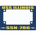 USS Illinois SSN-786 Motorcycle Frame